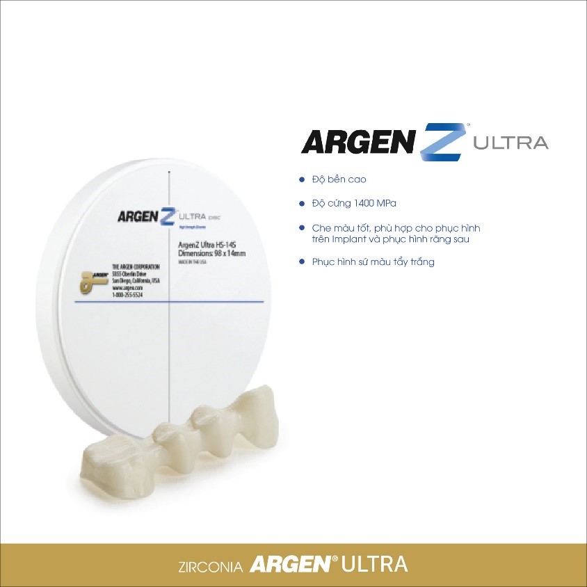 SỨ ZIRCONIA CAO CẤP ARGEN ULTRA